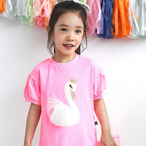 Ruffle Swan Dress