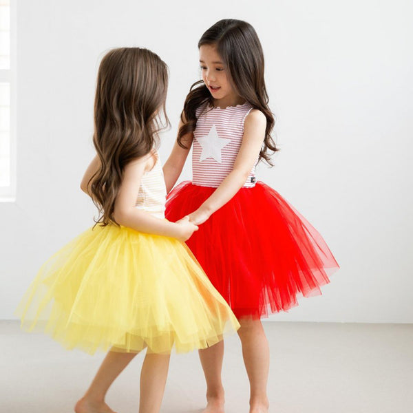 Stripe Star Tutu Dress