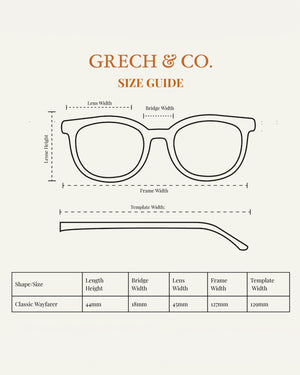 Classic Wayfarer Sustainable Sunglasses Bio-Based Bendable Polarized