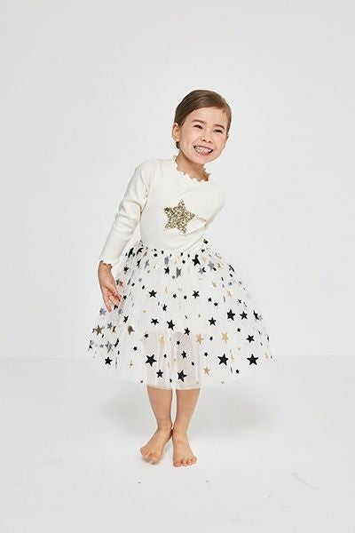 Mia 2 Star Tutu Dress Ivory