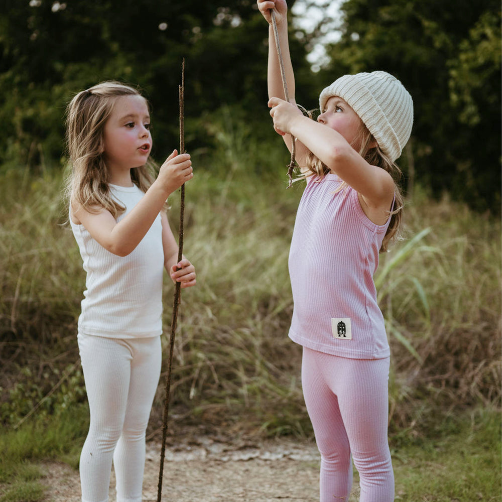 pink plain basic tanktop 