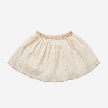 ivory skirt with very tiny gold star and lines