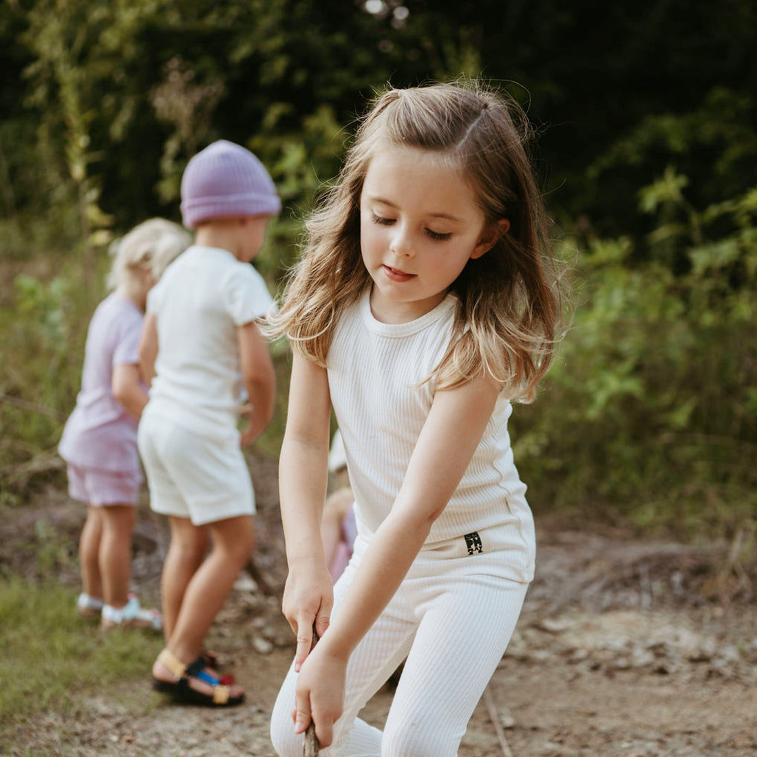 ivory plain basic tanktop 