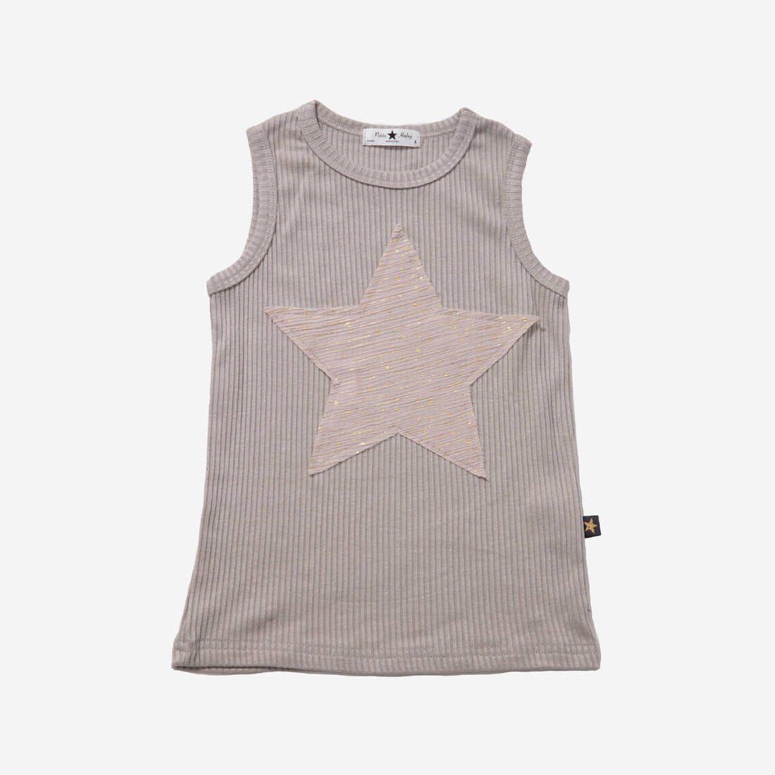 beige tanktop with beige star 