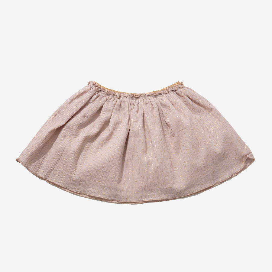 beige skirt with very tiny gold star and lines