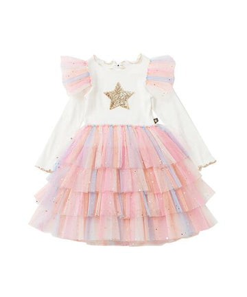 Layered Frill Star Tutu Multi Pink