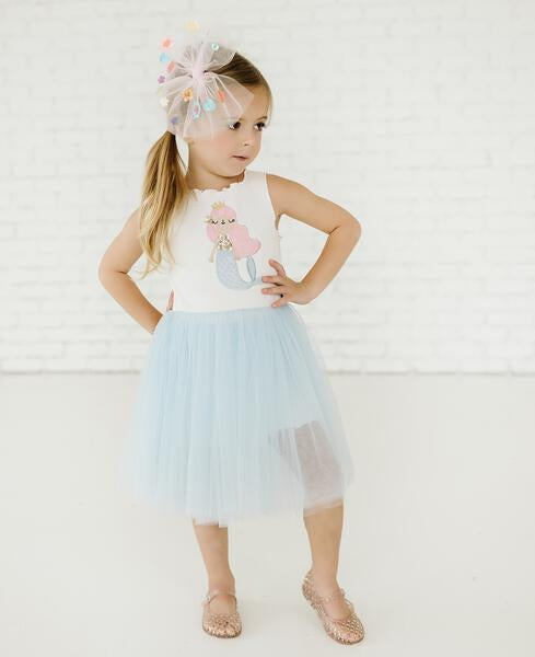 Mermaid Tutu Dress Blue