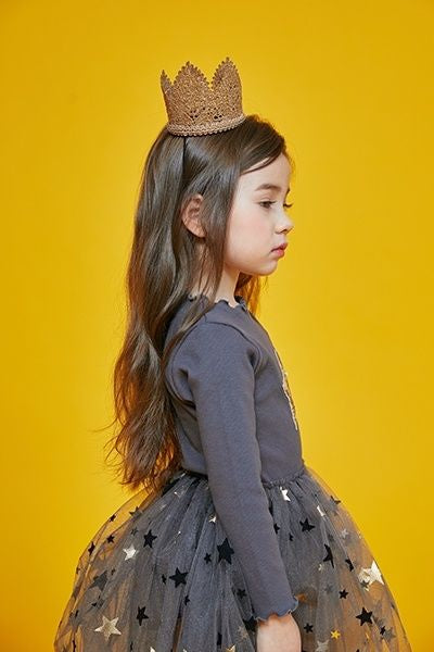 Mia 2 Star Tutu Dress Charcoal
