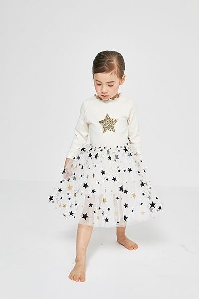 Mia 2 Star Tutu Dress Ivory