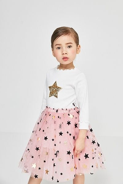 Mia 2 Star Tutu Dress White/Pink