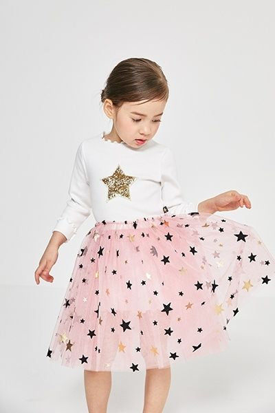 Mia 2 Star Tutu Dress White/Pink