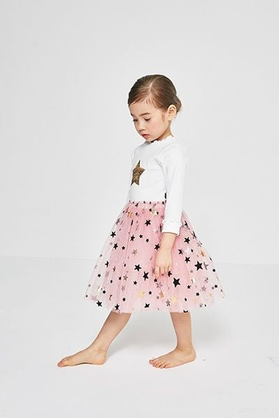 Mia 2 Star Tutu Dress White/Pink