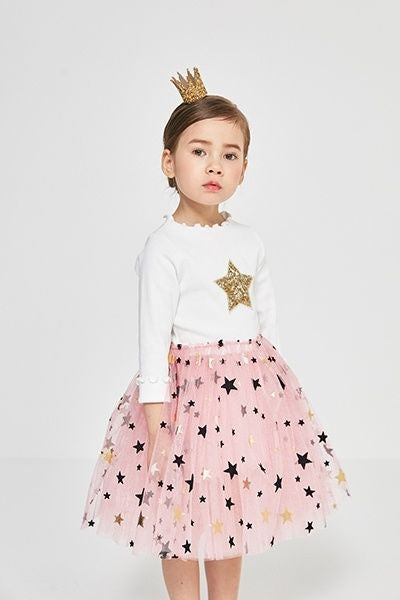 Mia 2 Star Tutu Dress White/Pink