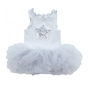 Baby PH Star Tutu Dress Gray