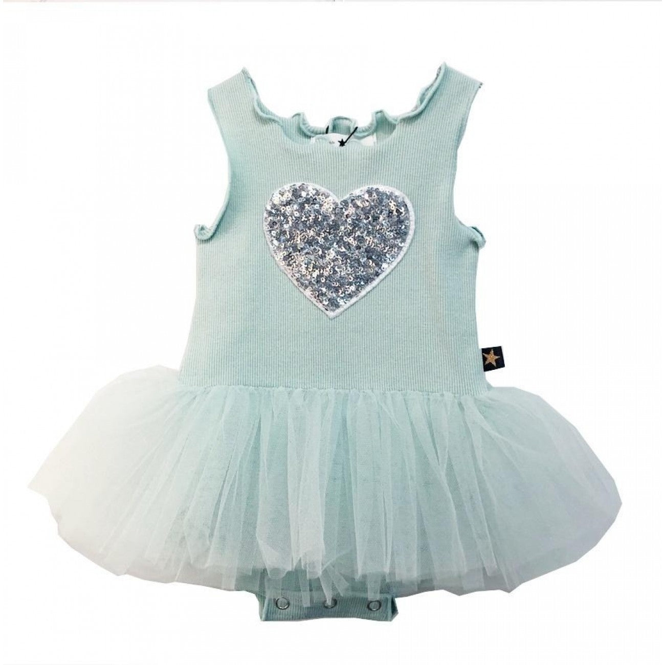 PH HEART BABY TUTU DRESS Mint