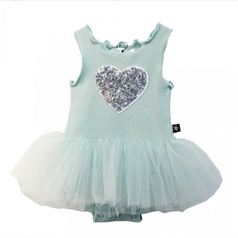 PH HEART BABY TUTU DRESS Mint