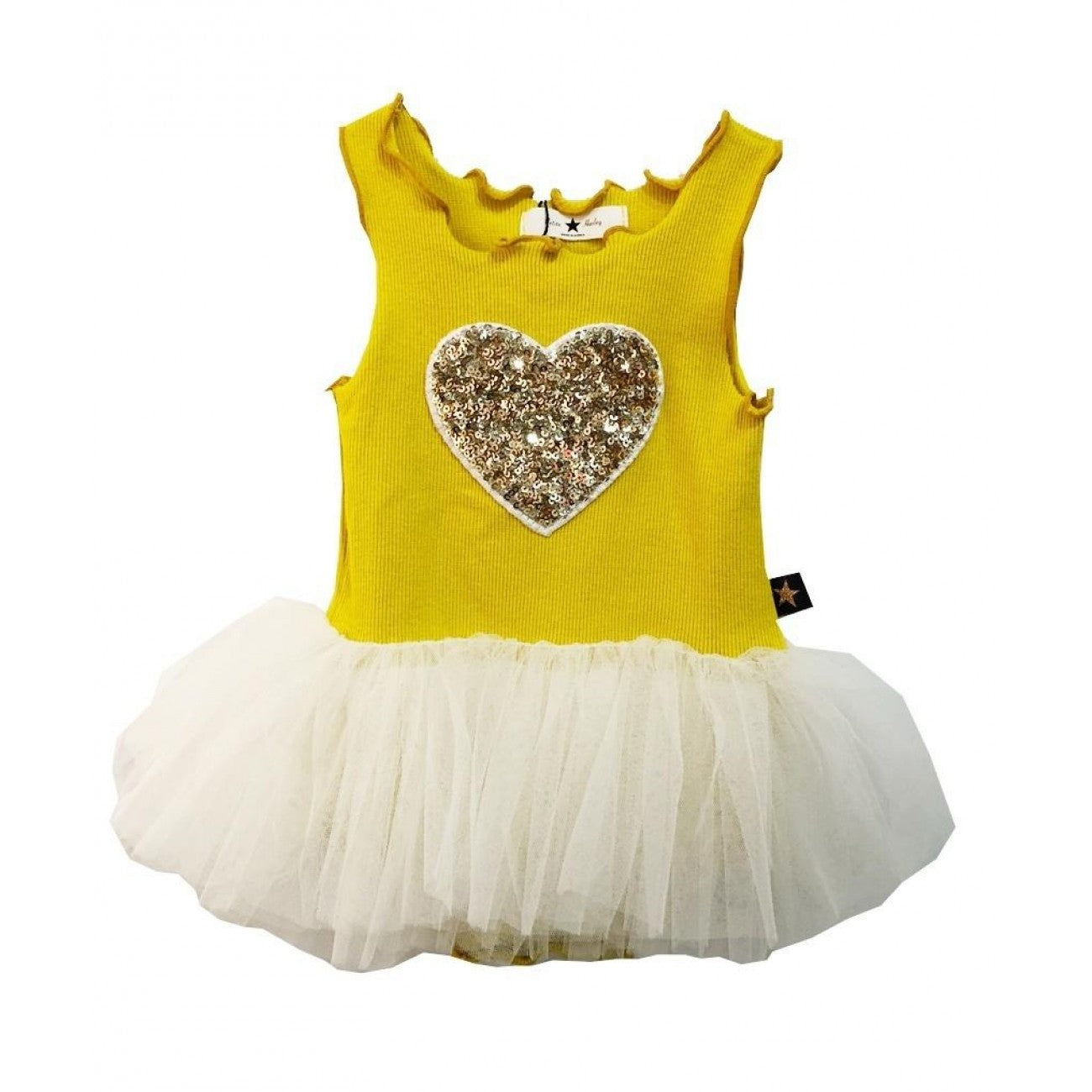 PH HEART BABY TUTU DRESS Yellow