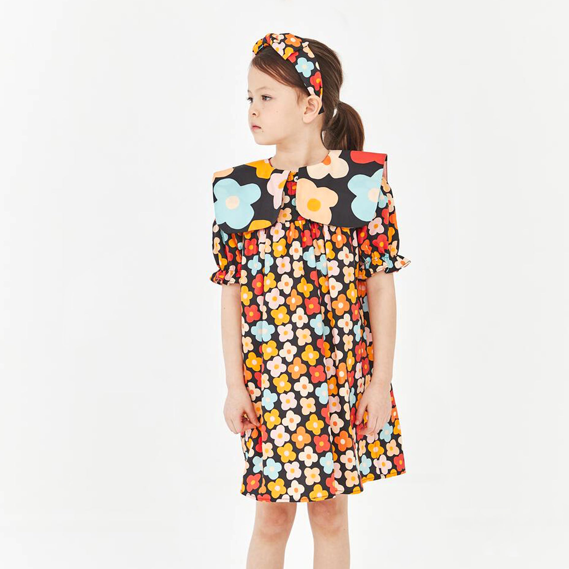 Big Collar Dress | dress for kids | daughters | matching set | mother and  daughter | children outfits | safe material | high quality | kids brand |  petite hailey