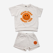 Patch Sweatshirt Set