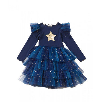 Layered Frill Star Tutu Navy