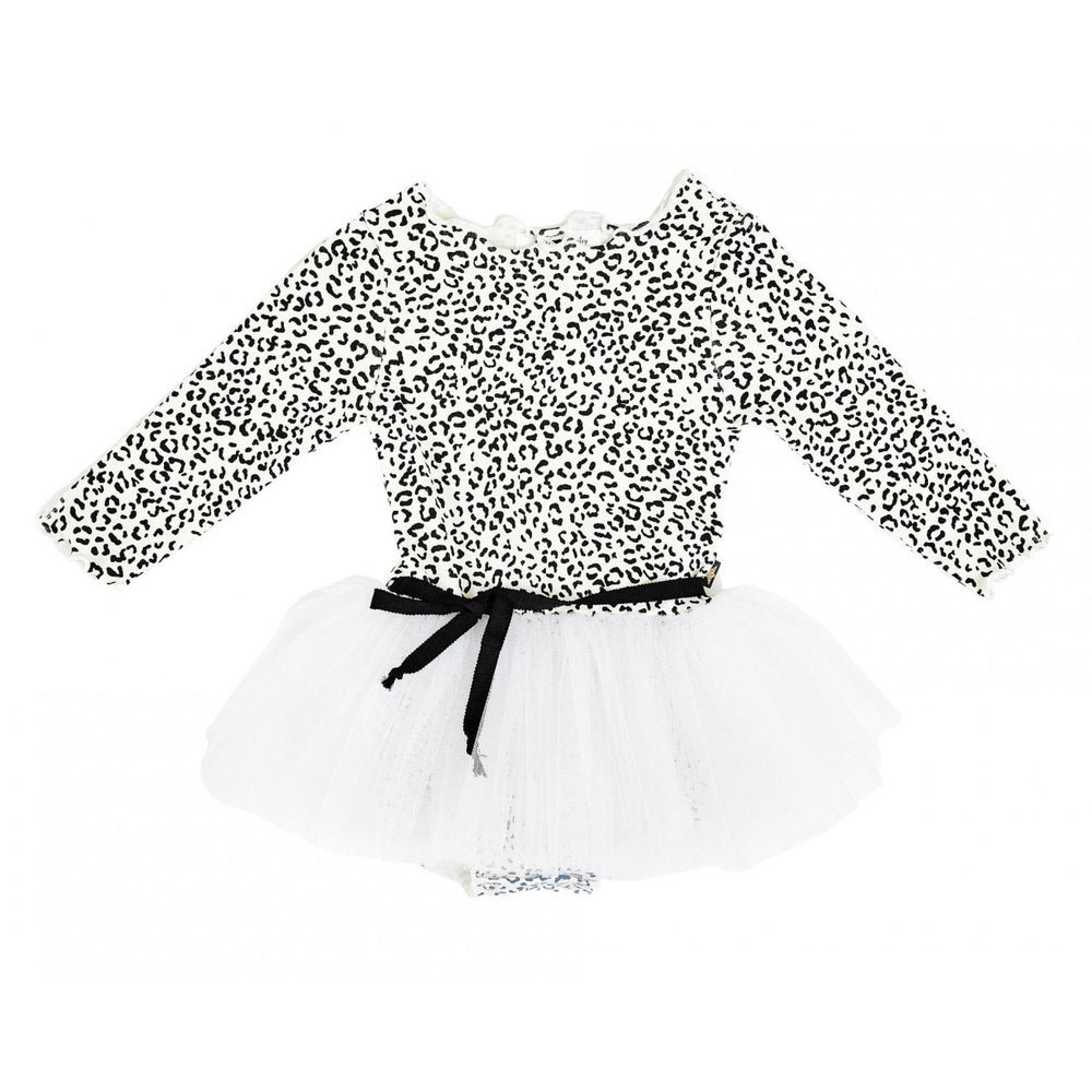 Baby Leopard Sha Onesie Black