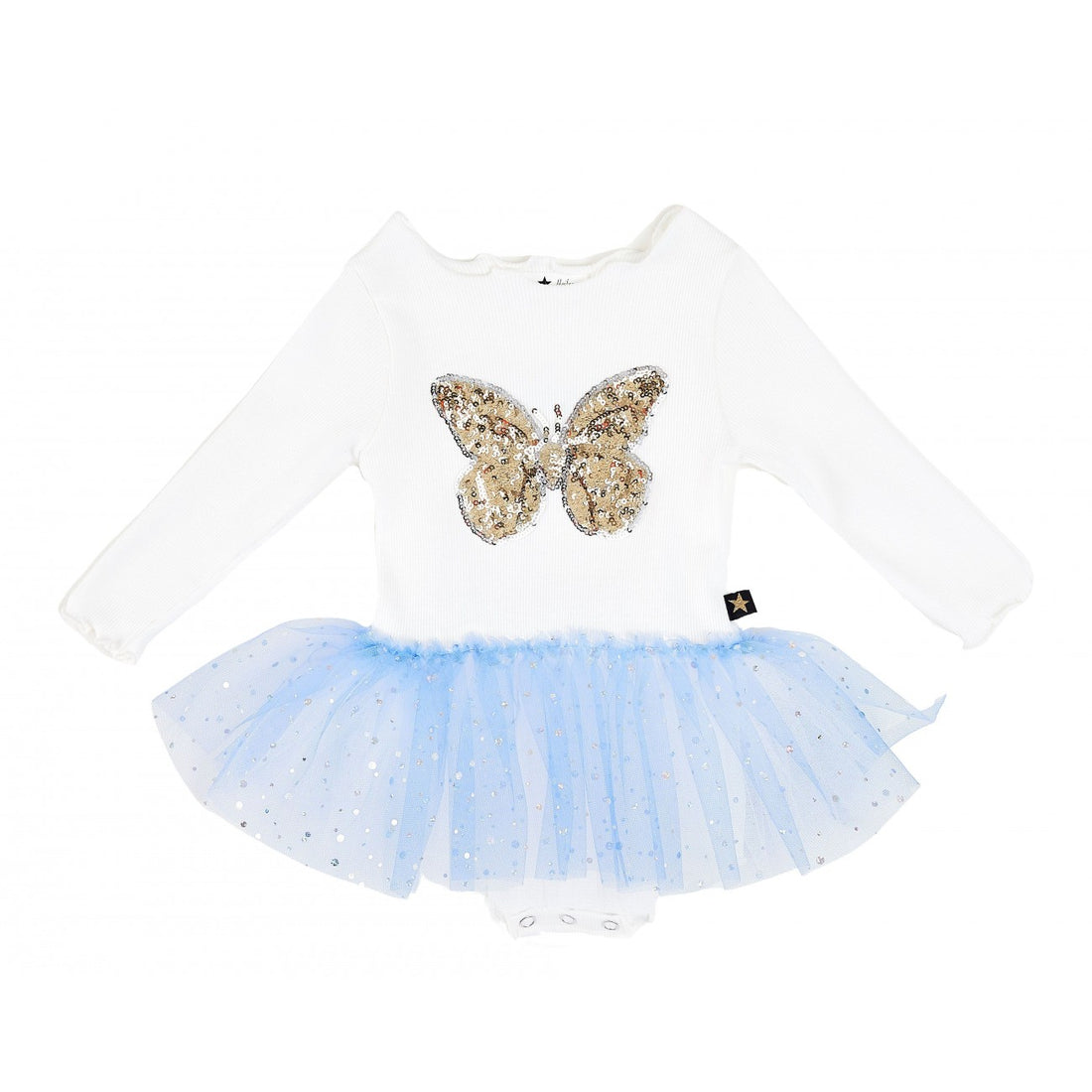 Baby Butterfly Sha Onesie Blue