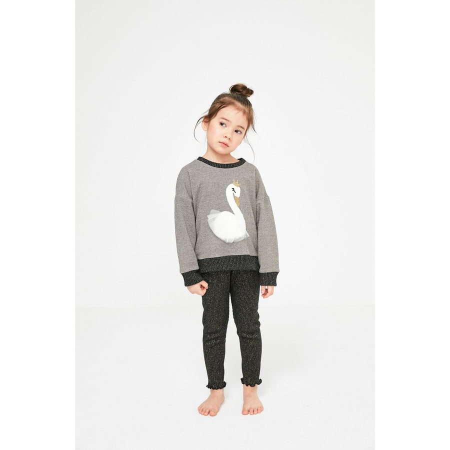 Swan Glitter Sweater