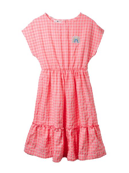 PH Long Dress Pink Checker