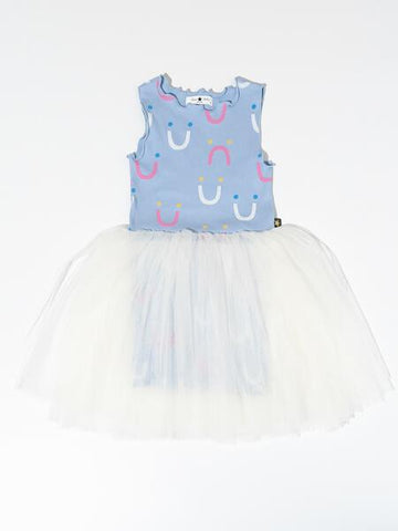 Smile Tutu Dress Light Blue