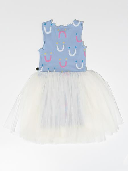 Smile Tutu Dress Light Blue