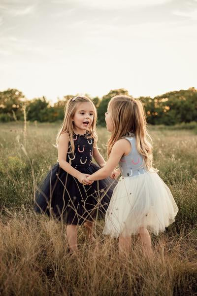 Smile Tutu Dress Light Blue