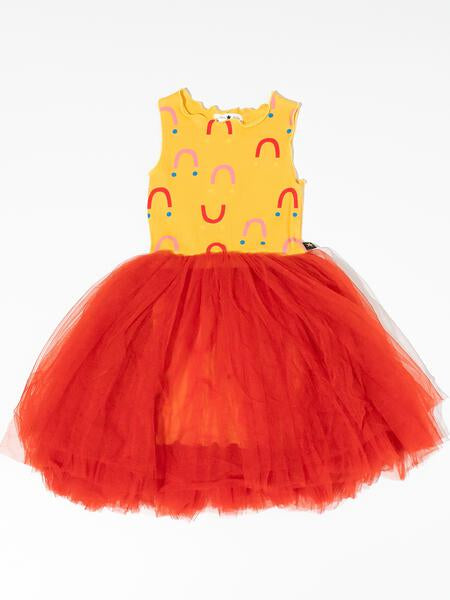 Smile Tutu Dress Yellow