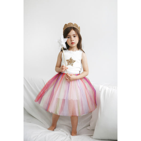 Rainbow 2 Star Tutu Dress