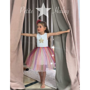 Rainbow 2 Star Tutu Dress