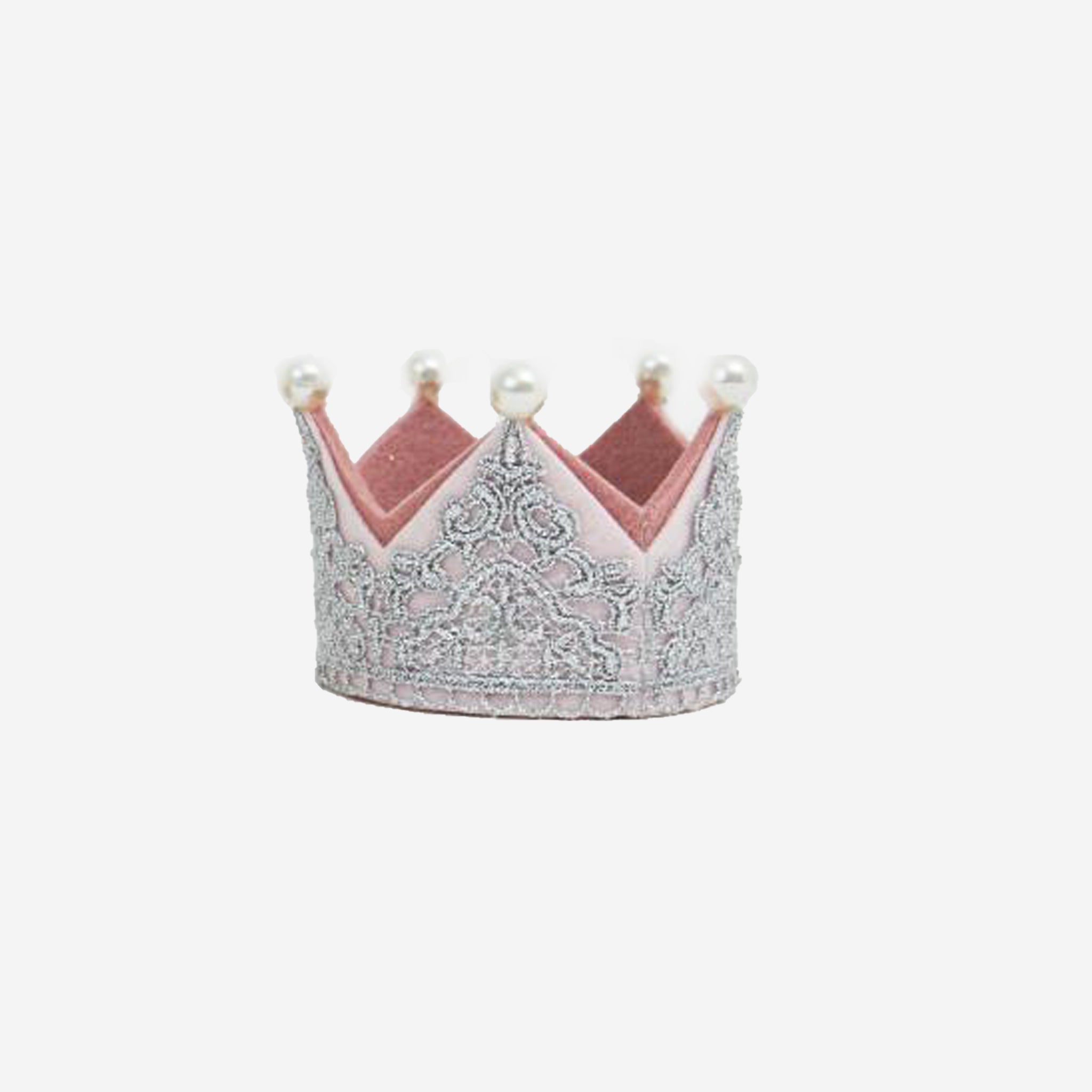 Small Pearl Lace Crown