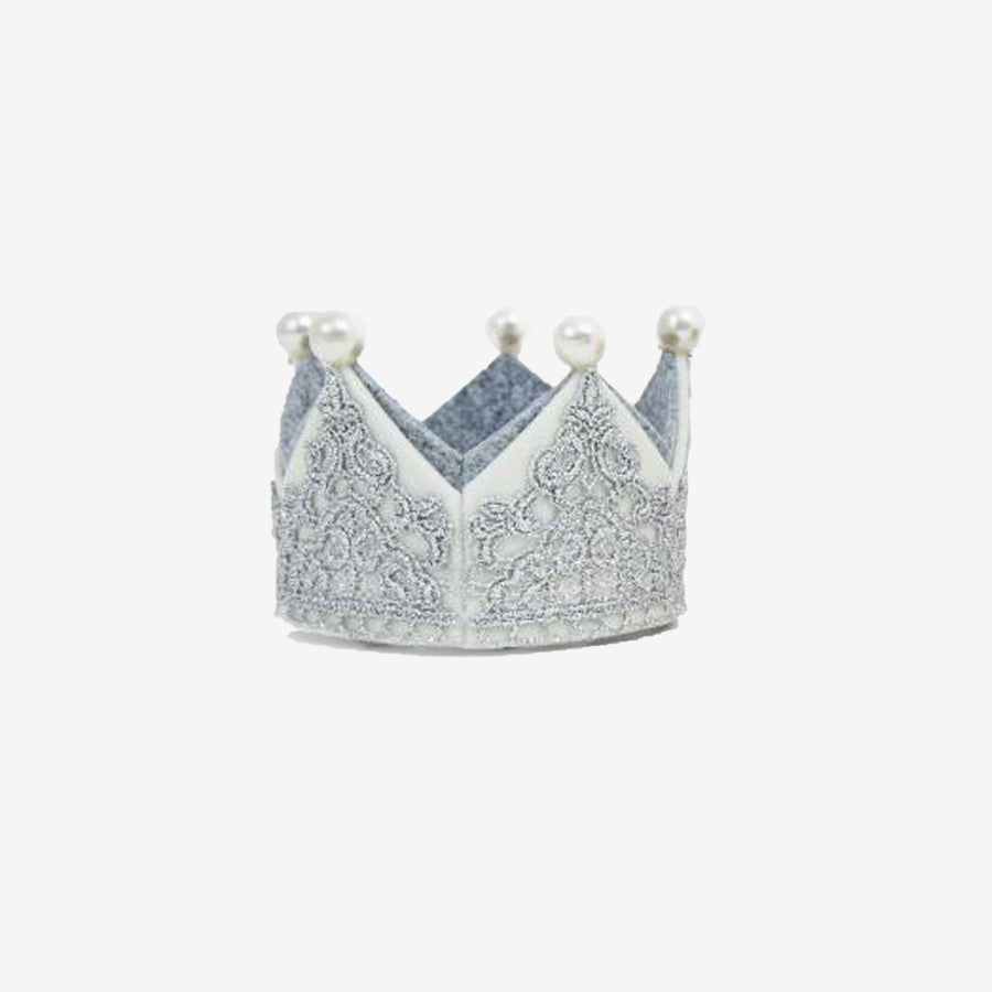 Small Pearl Lace Crown